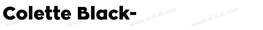 Colette Black字体转换